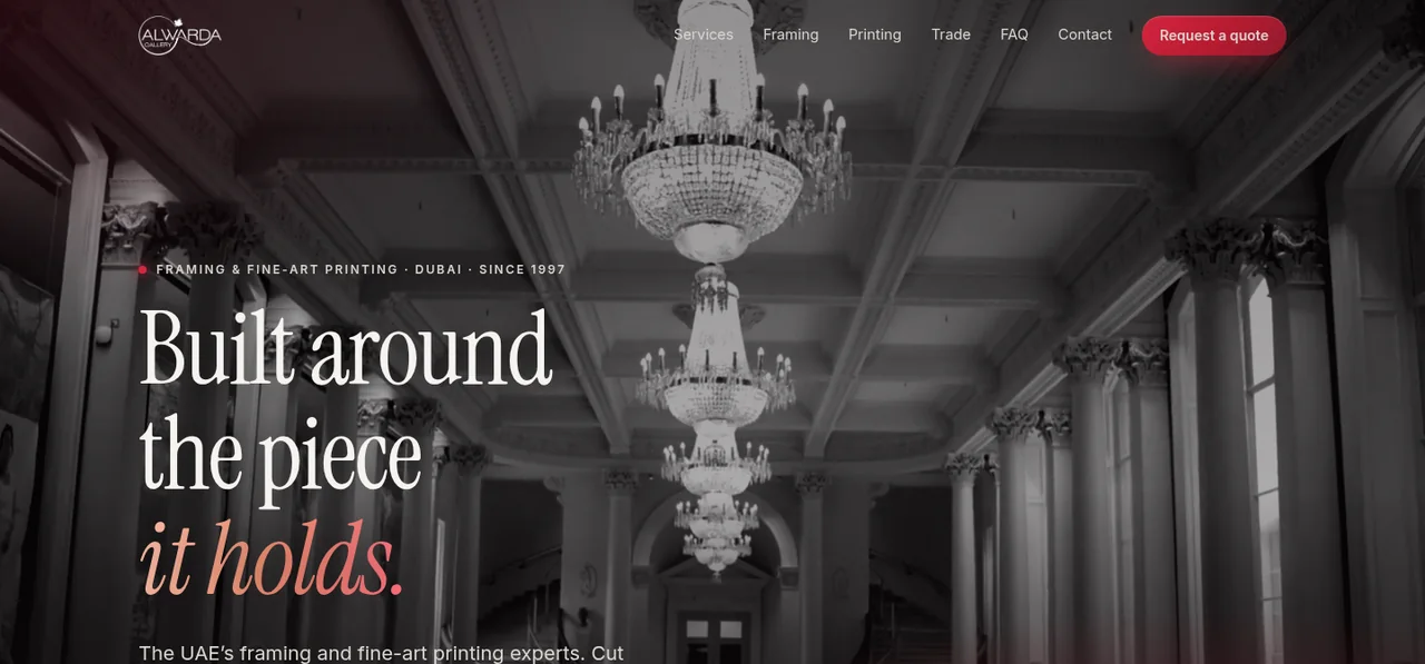 Al Warda website, designed by Papaya Creative Studio