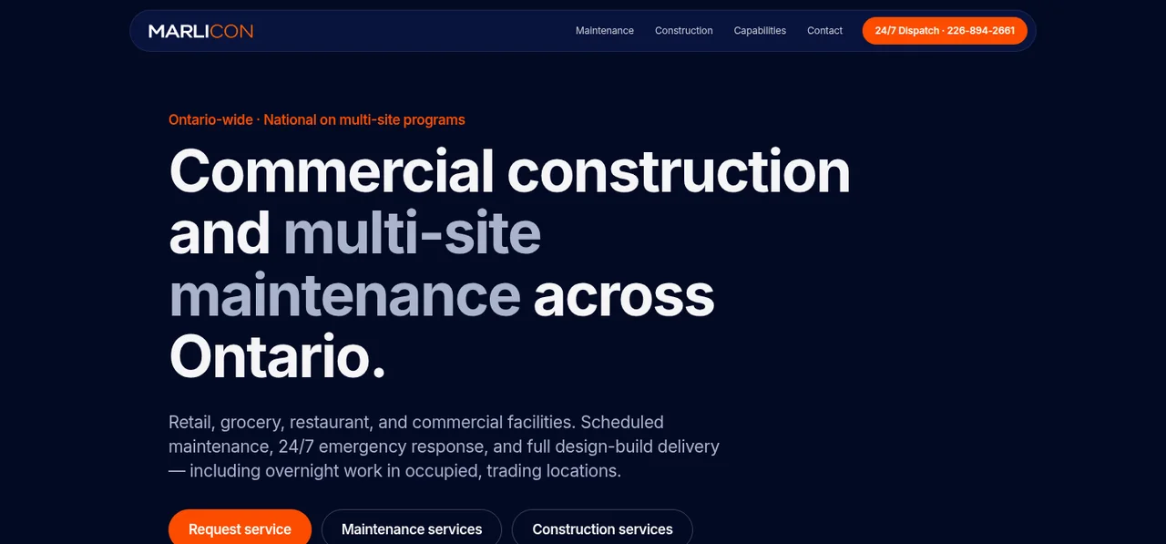 Marlicon website, designed by Papaya Creative Studio